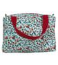 Large wash bag in Liberty cotton, floral toiletries bag with handles and pocket. - Image 7