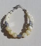 Honey Quartz & Yellow Aragonite Chunky Gemstone Chakra Bracelet "Ainslie" - Image 5