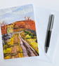 Moorland seen from a muddy lane printed card. Rural scene. Yorkshire.  - Image 1