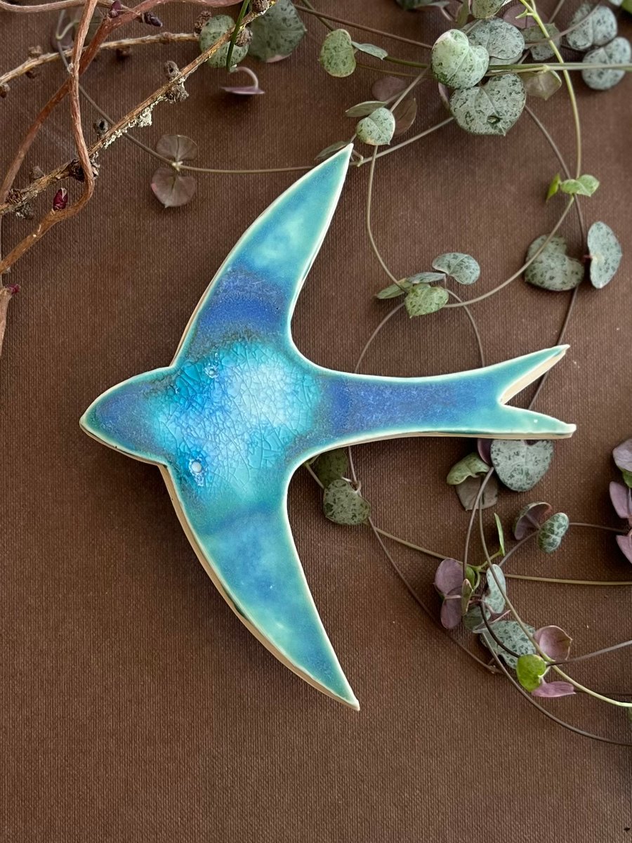 A Ceramic wall swift - 27 Skyline - Summer Studio Sale 