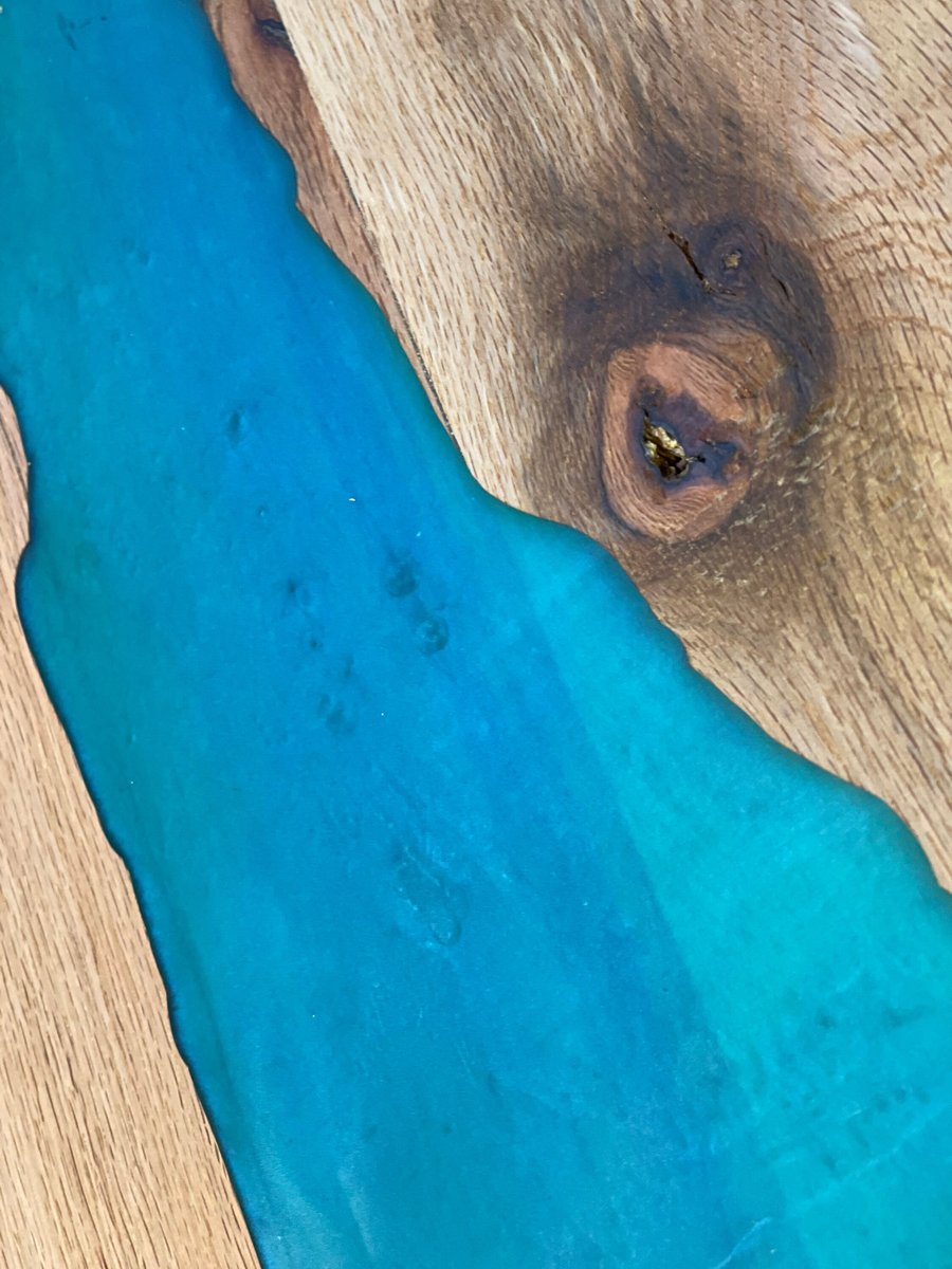 Oak and resin chopping boardbutchers block (2 inch thick)