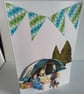 Any occasion card. Decoupage card. Handmade card. Camping theme. Ref 326.  - Image 5