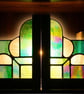 Bookends Art Deco Style Stained Glass  - Image 4
