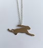 Bronze Leaping Hare Pendant  - Image 1