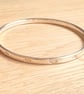 "August" - Sterling Silver Feature Hallmark Bangle - Made to any size - 27g  - Image 7