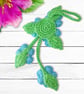 Forget me not flower bag charm. Forget me not keyring. - Image 7