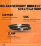 3rd Wedding Anniversary Gift - Leather Bracelet Anniversary Gifts - Image 6
