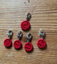 Set of 5 Dorset Button Stitch Markers - Image 2