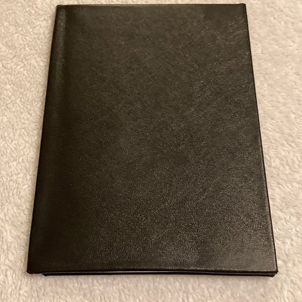Fill In the Date - Weekly Planner - Black Leather bound A6(ish) sized calendar