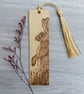 Hare Pyrography Wood Bookmark. Unique Nature Lovers Gift