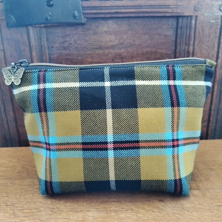 Cornish Tartan wool bag