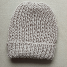 HAND KNIT Calico Beanie Hat