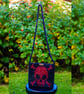 Beaded Gothic Skull Crossbody Bag