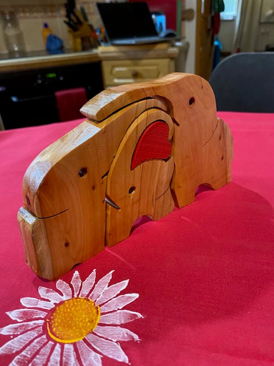 Elephant family group