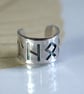 Engraved Viking Runes Silver Ear Cuff Choose 5 Runes for your Custom Earring - Image 10