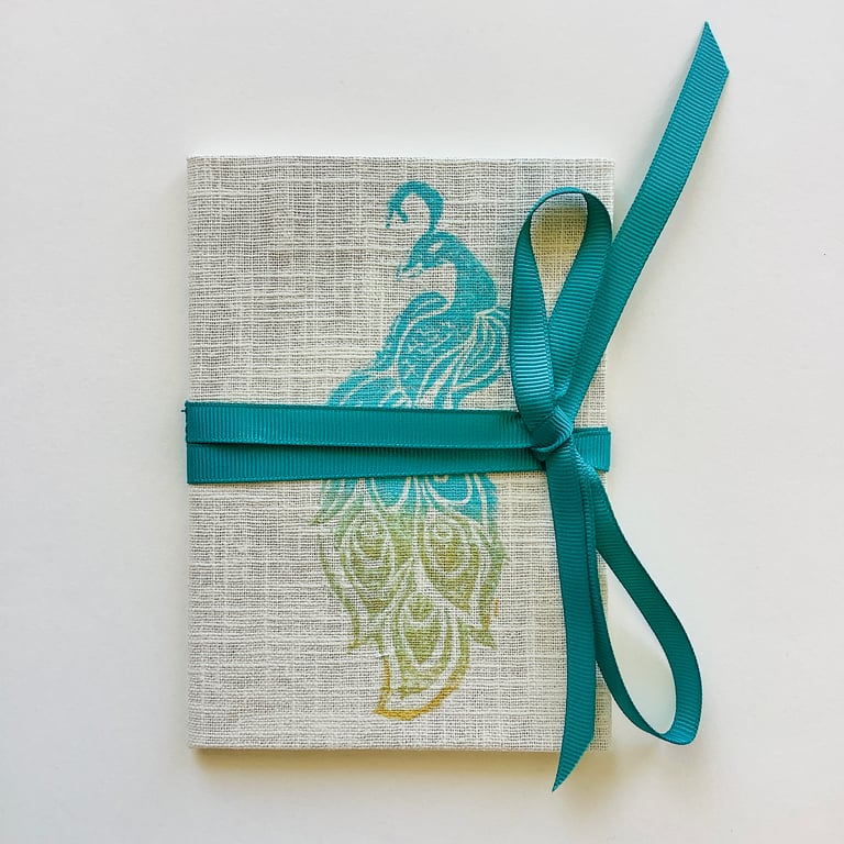 Turquoise Peacock wellness journal