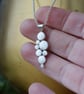 Sterling Silver Pebble Drop Pendant Necklace - Handmade Jewellery - Image 3