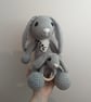 Crochet Bunny and Teether Set, Newborn Gift - Image 3