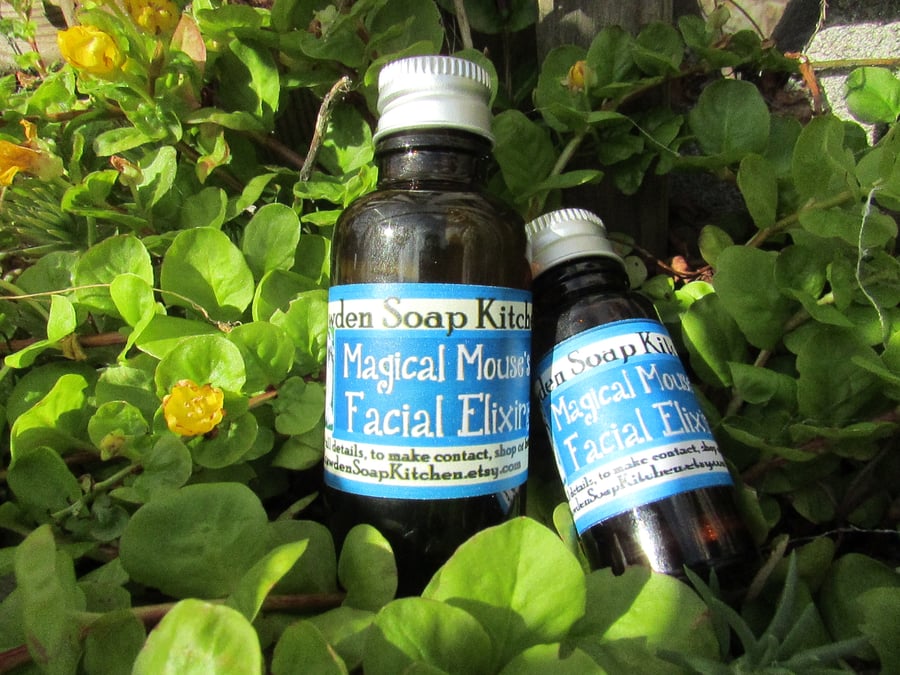 Magical Mouse Facial Elixir, Face Serum, Vegan Face Oil - 30ml amber bottle
