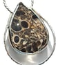 Necklace Silver Turitella Fossil Jewellery Teardrop Pendant Sustainable Gift - Image 7