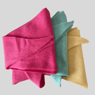 Triangle scarf, neckerchief, necktie knitted merino lambswool