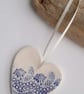 Ceramic heart hanging - Image 2