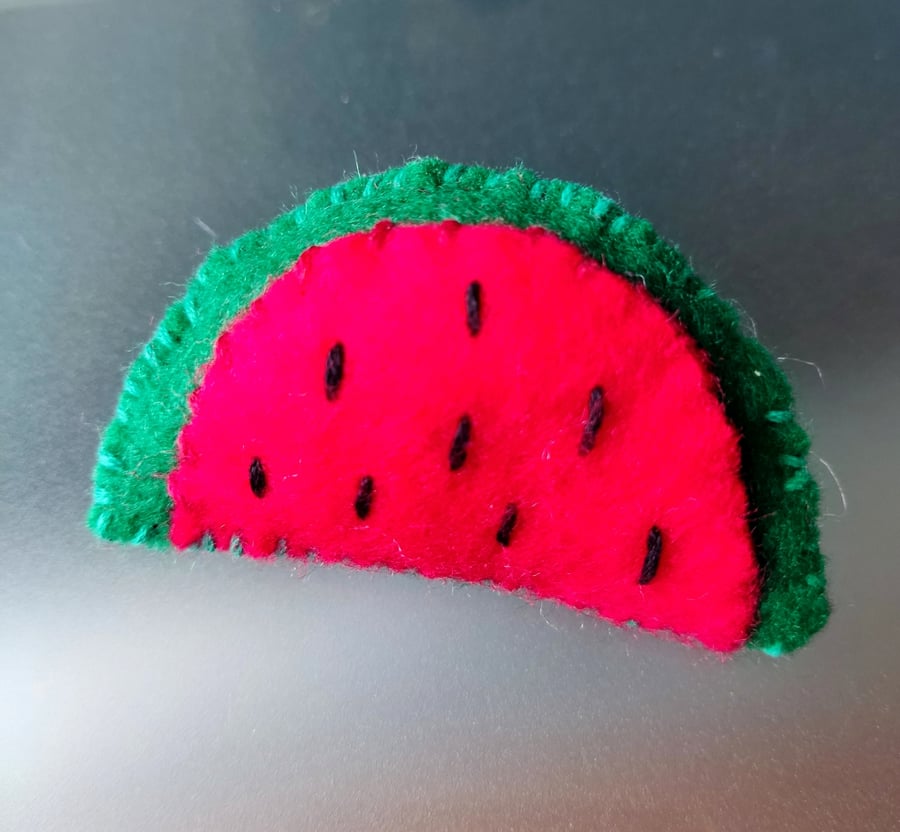 Watermelon brooch