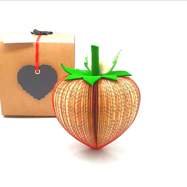 Personalised Strawberry Gift made from a book