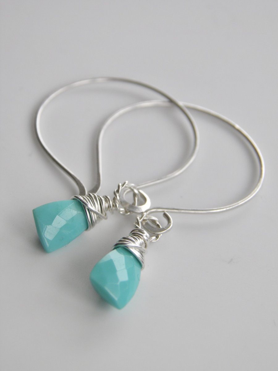 Turquoise Sterling Silver Earrings 