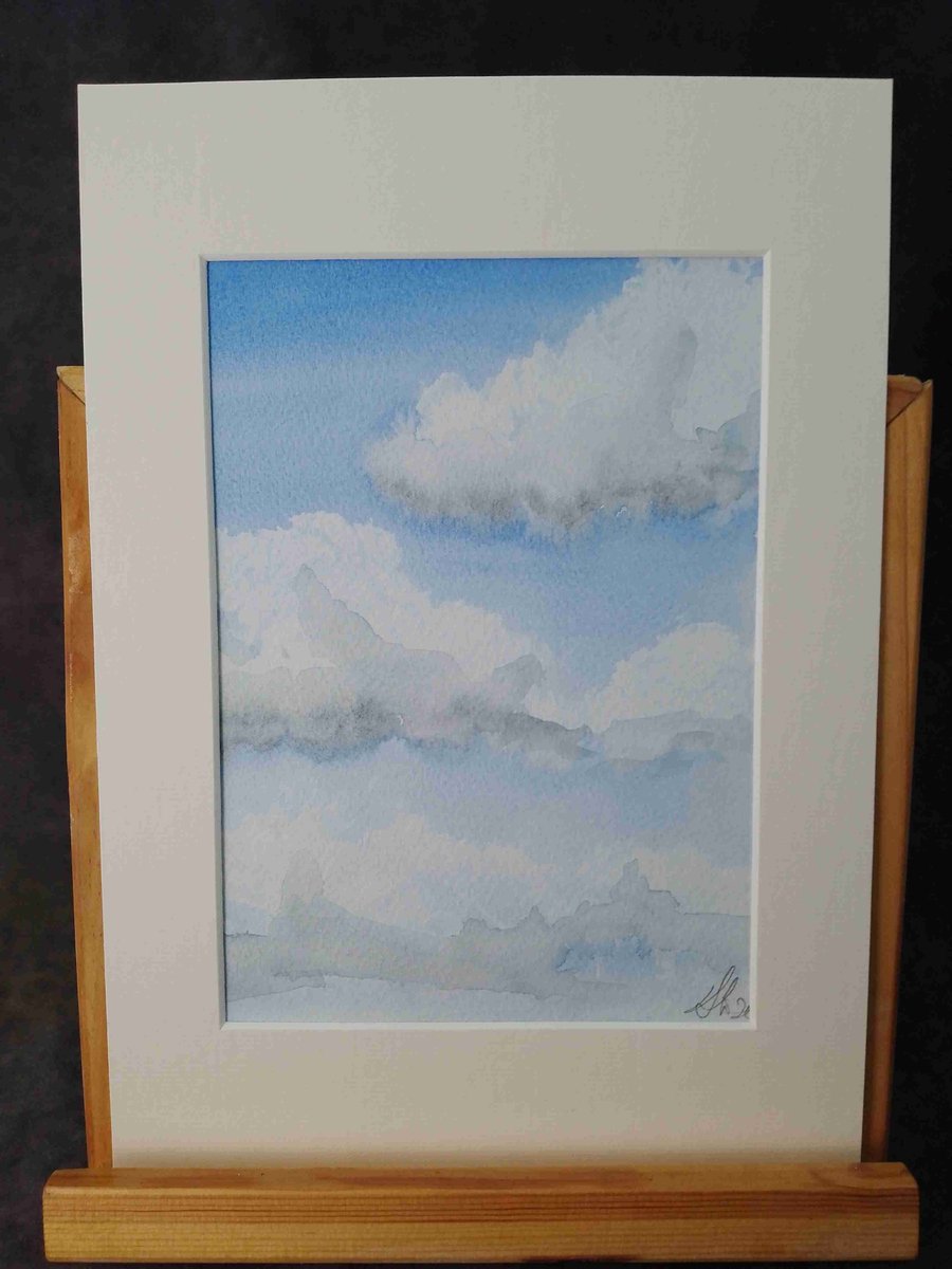 Original watercolour. Clouds 54.