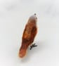 Christmas Robin Ornament, Rustic Winter Ornament, Soft Robin Figurine, Fibre Art - Image 6