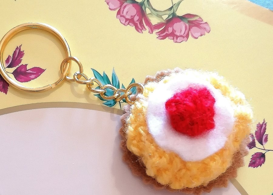 Claire Cookie Character Keychain, Key Ring, Car Charm, Bag Charm 