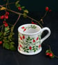 Rose Hip Country Mug - Hand Painted - Image 6