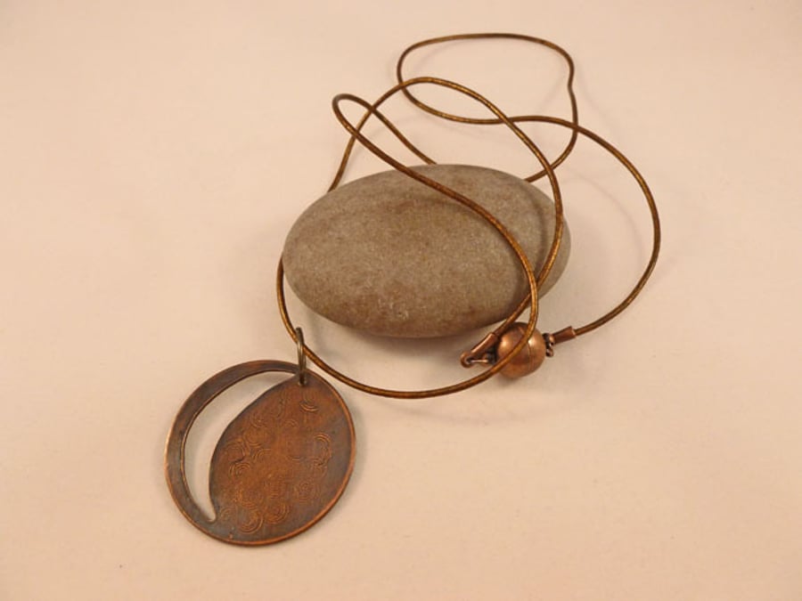 Copper Moon Pendant