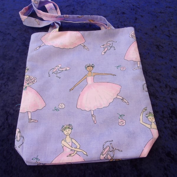 Fabric bag with Ballerinas