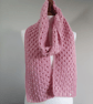 Cosy Pink Granny Stitch Scarf