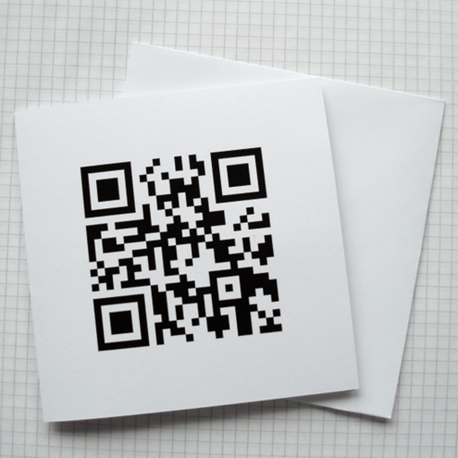 Happy Father's Day - QR Code Greeting Card - Geek