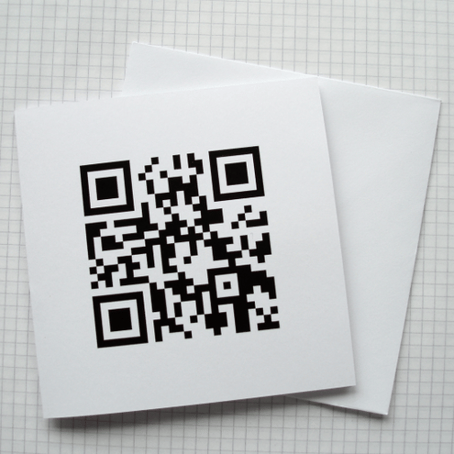 Happy Father's Day - QR Code Greeting Card - Geek