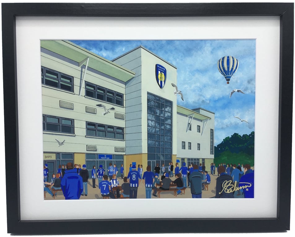 Colchester, Framed & Unframed Fine Art Print Utd Football Club FC, Stadium Gift