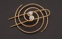 Brass hair slide