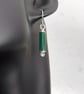 Scrolls malachite silver earrings - Image 3