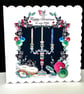 Happy Christmas Wife - Festive Candelabra Handmade Card - Image 1