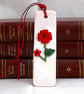 Handcrafted Red Poppy Bookmark - Image 2