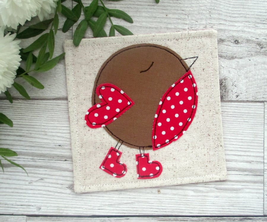 Festive Robin Coaster