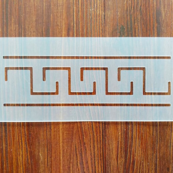 Greek Key Border Quilting Stencil Mask Reusable PP Sheet