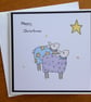 Sheep Christmas Card - With Love - Image 1