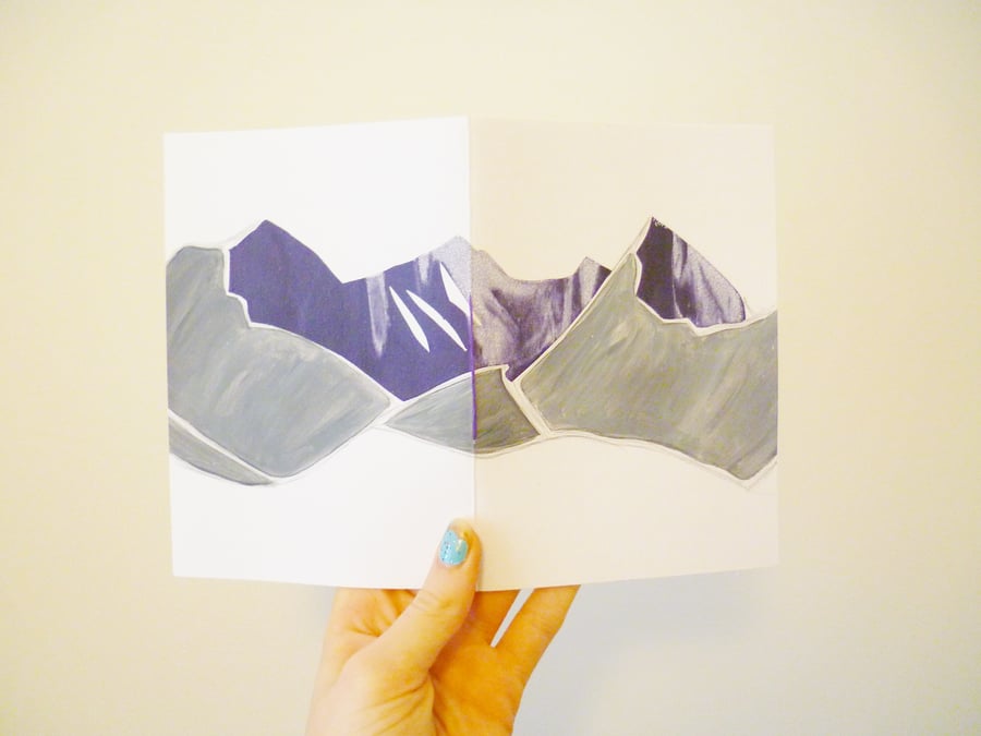 Free Postage - Mountains A6 notebook