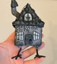 Spun Cotton Baba Yaga Hut Black - Image 2