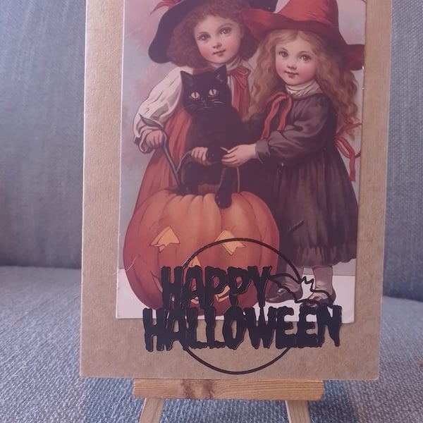 Two girls ready for haloween