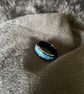Resin ring sea blue with glass crystals - Image 3